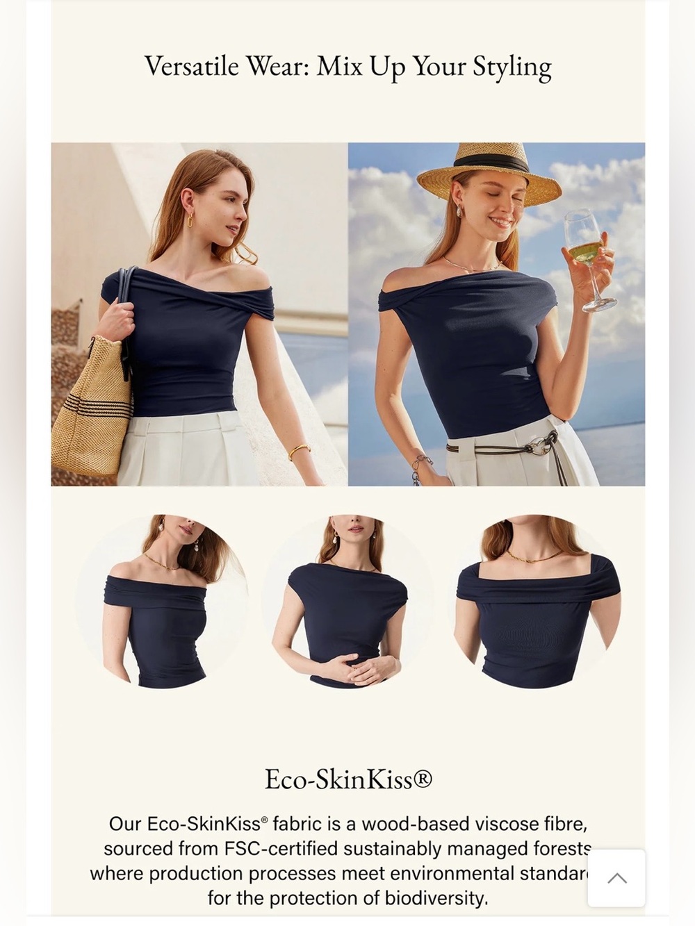 OGL VERSATILE TOP IN ICED MOCHA COLOR NWT - Picture 2 of 5